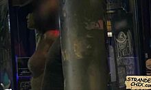 curly haired hitchhiker julie kay picked up and spied on then fucked hard outdoors in public reality pov