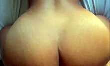 boyfriend's first-time video of hotty riding monster cock doggystyle in bedroom!