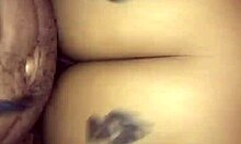 Homemade Big Black Cock Strokes Tattoo Latina Ass!
