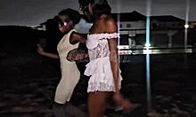 nightclub besties bent over drilled doggystyle by monster bbc