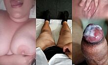 my ex girlfriend teases tits till i cum hard