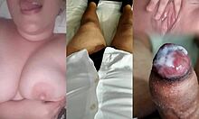 my ex girlfriend teases tits till i cum hard