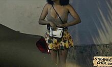 curly haired hitchhiker julie kay picked up and spied on then fucked hard outdoors in public reality pov