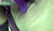 beautiful latina plays with toys aching for her hot roommate's return