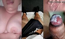 my ex girlfriend teases tits till i cum hard