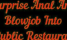 Love2dou's surprise anal pounding and blowjob erupt in public restaurant! 🍑🍆 Update 48 drops wild action 😈