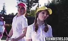 Big tits besties crave foursome pounding after sloppy 69 pussy lick?