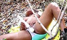 i can't stop my superhot juicy big ass pussy play solo outdoors