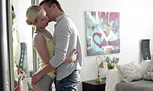 Naughty College Blonde Rides Airbnb Host's Cock Wild