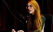 ruiva bella swings wild at puteiro cuckold hubby watches black cock stretch her!