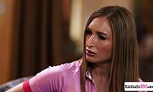 busty blonde bff snow licks shaved pussy sucking clit till lesbian orgasm in lingerie