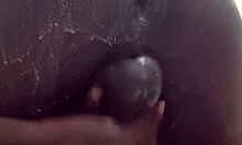 sexyjayla254 why stroke that bbc slower in steamy shower?