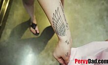 skinny teen kali roses begs old daddy for taboo pov fuck help?