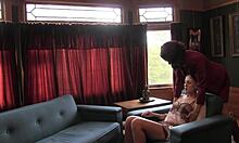 Dylan Substitutes for Friend Under Mistress Sadie's Dominant Lezdom Spanking