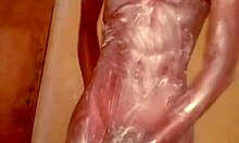 mzansi teen feels deep thrill stroking hard cock in close-up homemade solo