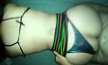 she sucks my cock with her pretty mouth then doggy in bikini