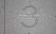 Dava Foxx's huge tits and hands tease jerk big cock to cum covered finish