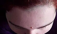 curvy babe teases huge cock before slow deep suck ends in sticky face blast