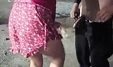 mexicana spots wazaaa on halloween and drops to her knees for horny oral