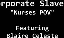 behind the scenes with nurse blaire celeste's pov humiliation and deepthroat