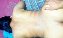 indian bhabhi's rough anal creampie doggystyle with ripped clothes gaping