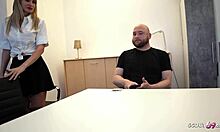 the boy sneaks his iphone into class to film the horny german teacher taking on two monster cocks in a taboo threesome