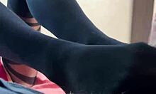 Redhead Petite in Heels Stockings Swallows Cum After Sultry Bedroom Seduction