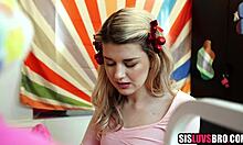 wanna see your horny stepsister handle that virgin stepbrother dick?