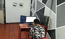 hey, you know i fucked the maid in the office and didn't know she was my best friend's hermanastra taboo creampie? porno en espanol