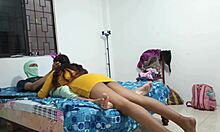 omg my stepbro's tiny dick exploded into a massive throbbing monster after aerobics