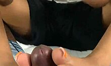 black babe strokes bbc neighbor's cock with feet