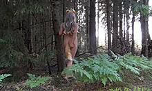 im a foxy blonde flashin my big tits outside cutie 😘🌳