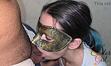 sailor hotwife prostitute gulps down hot cum after greedy handjob blowjob from her man