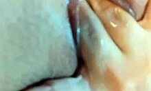 Kait Saumeth masturbates juicy latina pussy till vaginal squirt then sucks fingers dirty