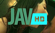 megu kamijo's big asian tits get tittyfucked then drenched in cumshots during jav threesome 😍💦