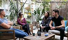 Libertine friends dive into wild 4some group action swapping partners eagerly