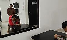 padrastro fucks chubby hijastra doggystyle in shared bed intensely