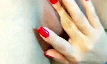 Kait Saumeth masturbates juicy latina pussy till vaginal squirt then sucks fingers dirty