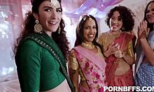indian bachelorette party turns into taboo petite ass pov action