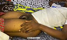 Naughty bitch's tight shaved pussy creams juicy on big black cock riding rough bareback.