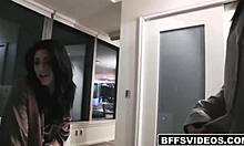 Hey chrissy, bend her over and finger that petite teen pussy harder?