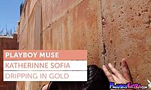 petite costa rican latina teen katherinne sofia strips clothes rips them off posing naked erotic outdoor for playboy 😍🌿👙