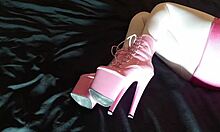 Laura xxx model, those 8-inch pink heels and white pantyhose makin you wanna fuck?