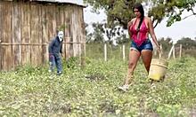 INNOCENT Country Girl's PUSSY POUNDED By OLD PERVERT. Real Homemade In Fields