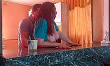 ever wonder how this cheating housewife takes neighbor's cock deep in her kitchen?