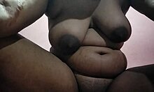 indian aunty spreads for open hardcore pounding with saggy natural tits