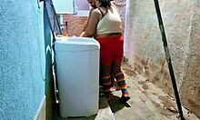 stepdad fucks horny stepdaughter in backyard twice cumming in mouth