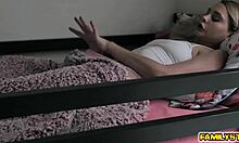 aften opal fingers her tight teen pussy alone in bedroom