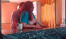 ever wonder how this cheating housewife takes neighbor's cock deep in her kitchen?