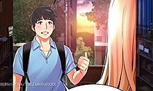 i fuck my hot blonde friend deepthroat style and cumshot creampie her shaved hood pussy